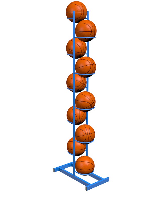 Стойка для мячей Glav 3.309.0-2 (двухстороняя, на 10 шт.) 600_800