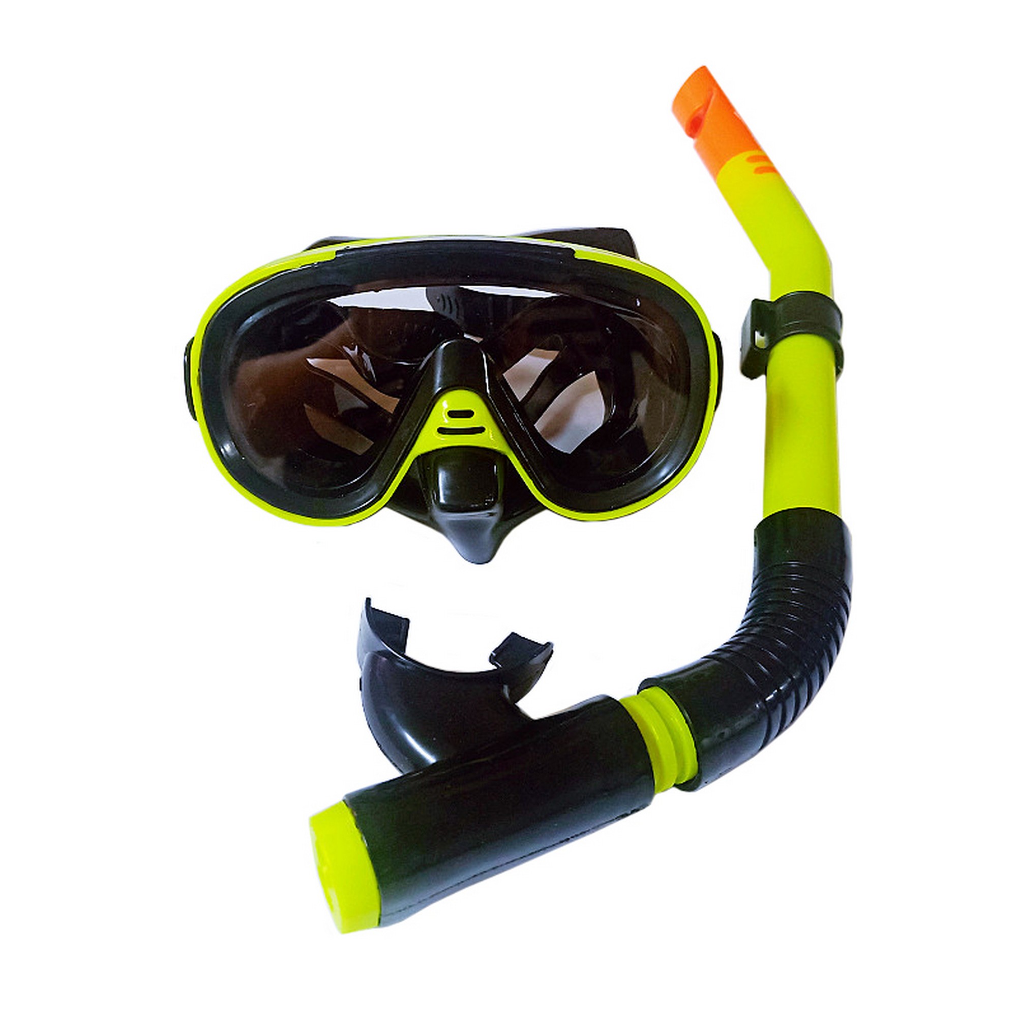 Купить Набор для плавания Sportex юниорский, маска+трубка (ПВХ) E39245-3 желтый,