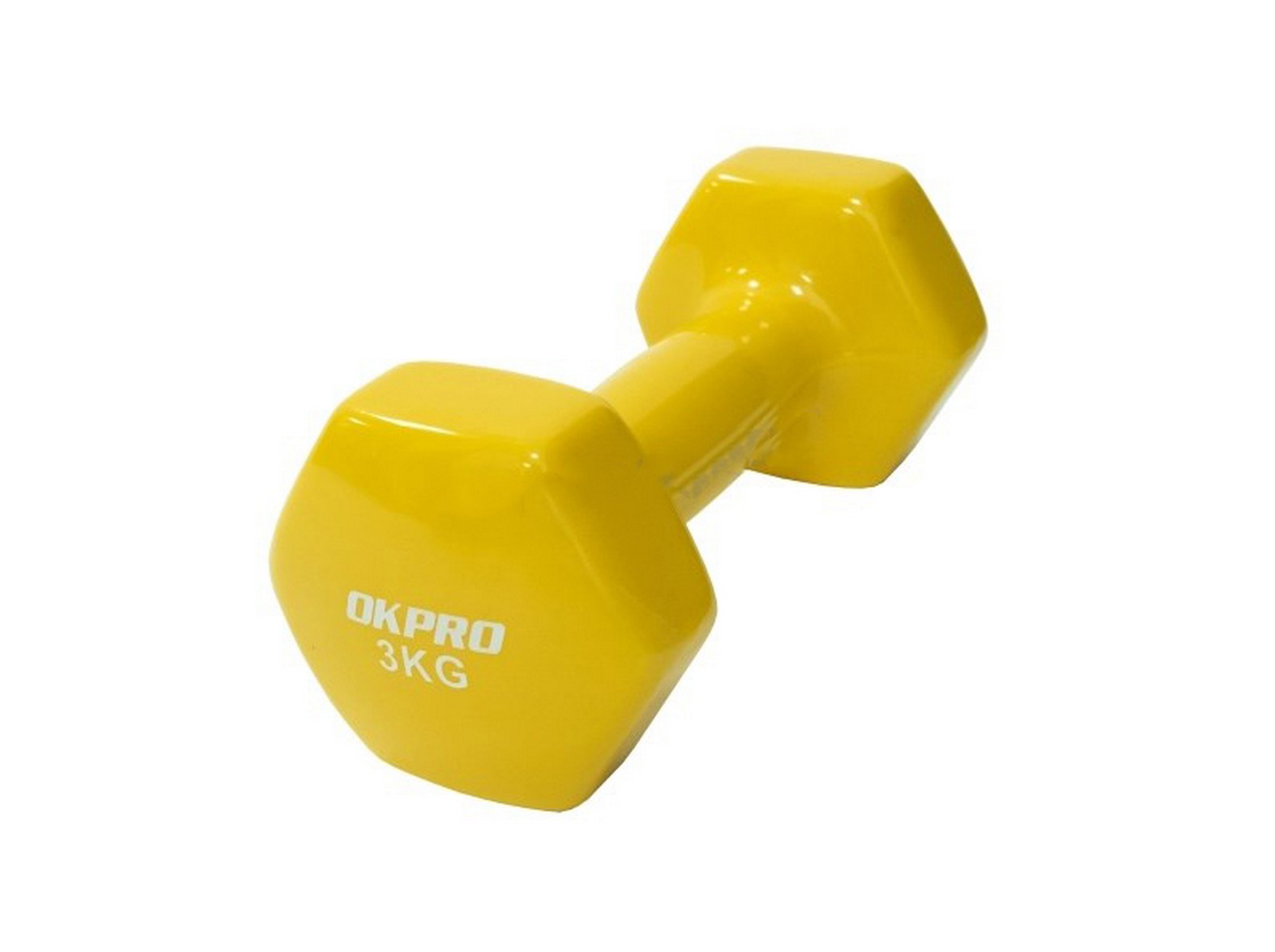 фото Гантель виниловая 3 кг для групповых программ okpro ok1001a-3