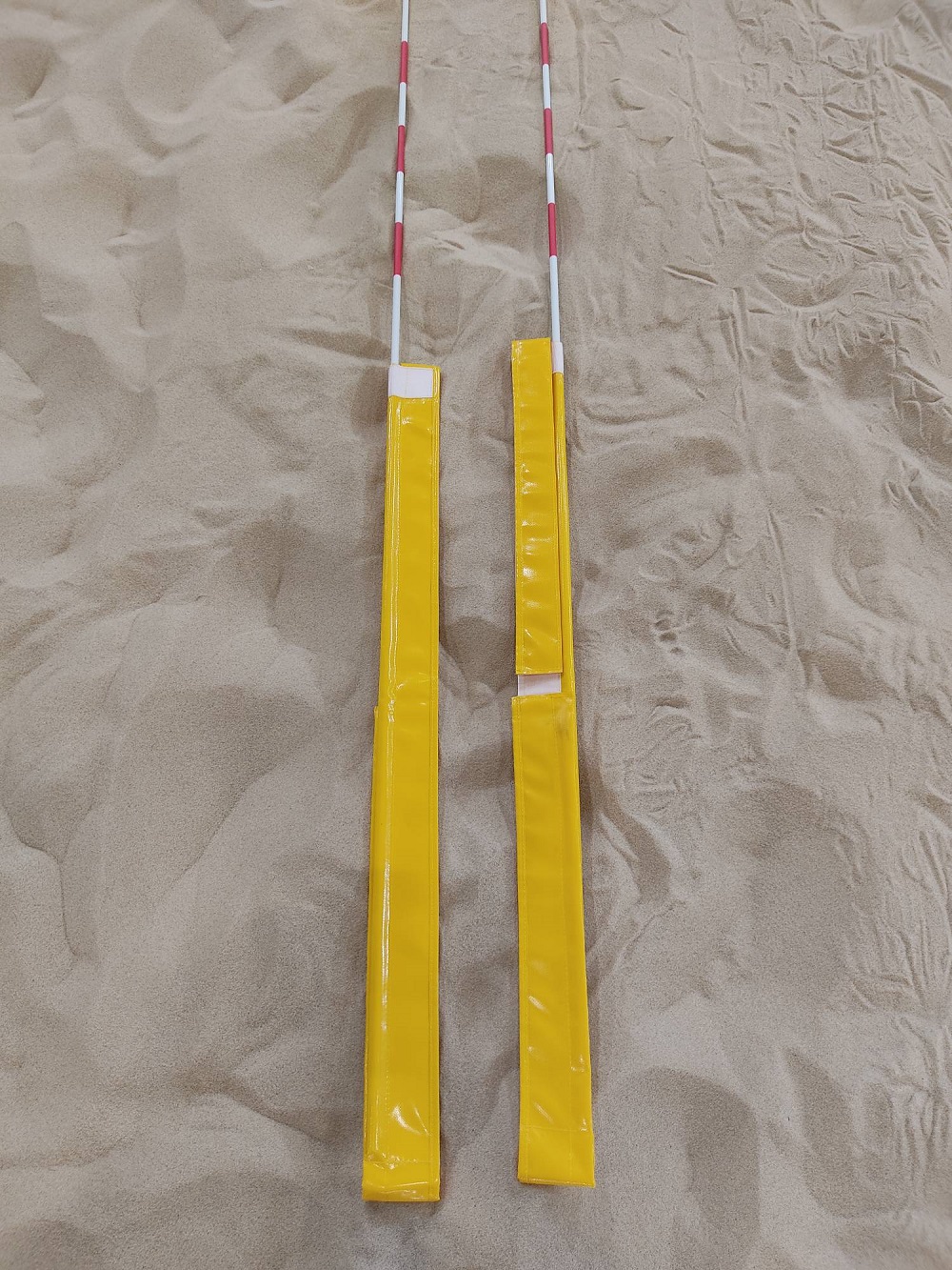 Карманы для волейбольных антенн из тента (желтые) 18033