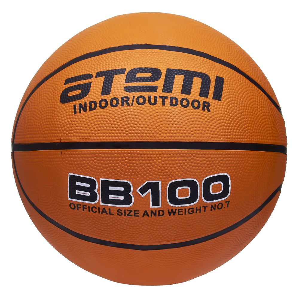 Купить Баскетбольный мяч Atemi р.5, резина, 8 панелей, BB100,