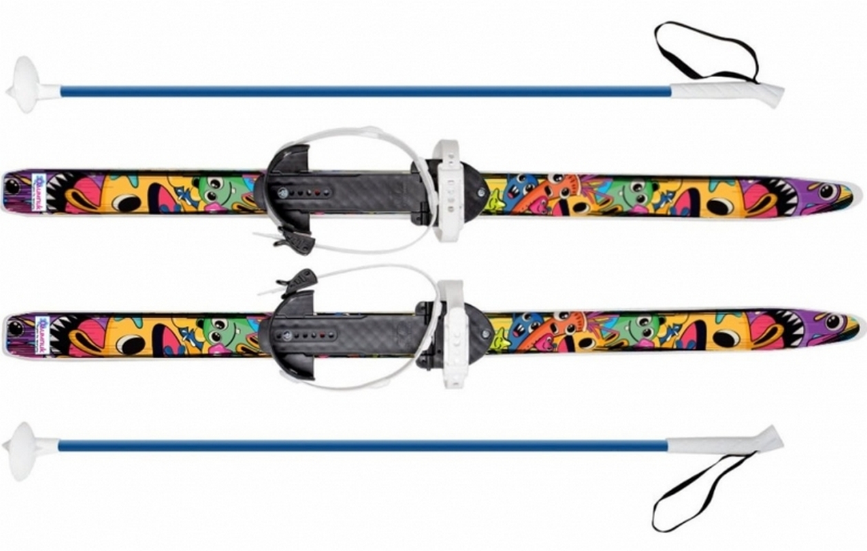 

Мини-лыжи с палками, МПЛ 116.00, длина 90см ЦИКЛ 6742-00 Быстрики МУЛЬТЯШКИ(упак. 12 шт)