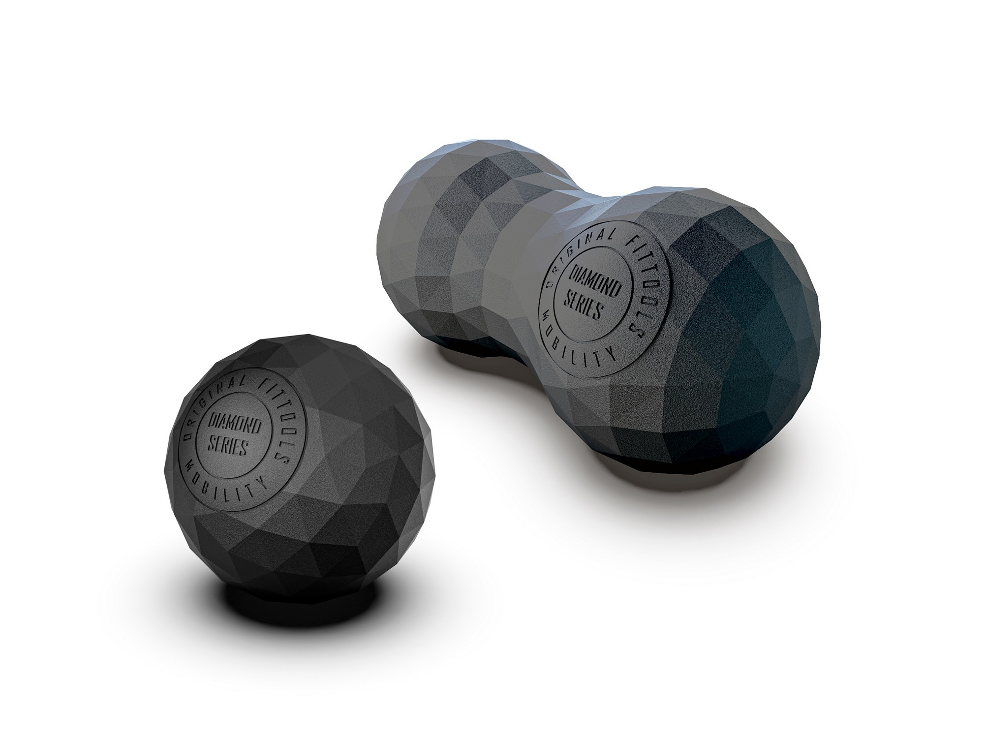 Комплект из двух мячей для МФР Original Fit.Tools FT-DIAMOND-BLACK черный