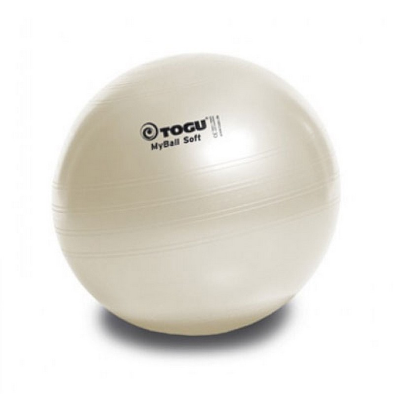 фото Мяч гимнастический togu my ball soft 418651 d=65 см белый перламутровый