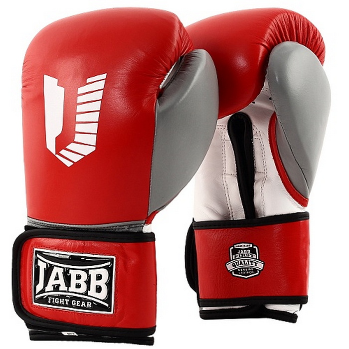 Купить Боксерские перчатки Jabb JE-4080/US 80 красный/коричневый 12oz,