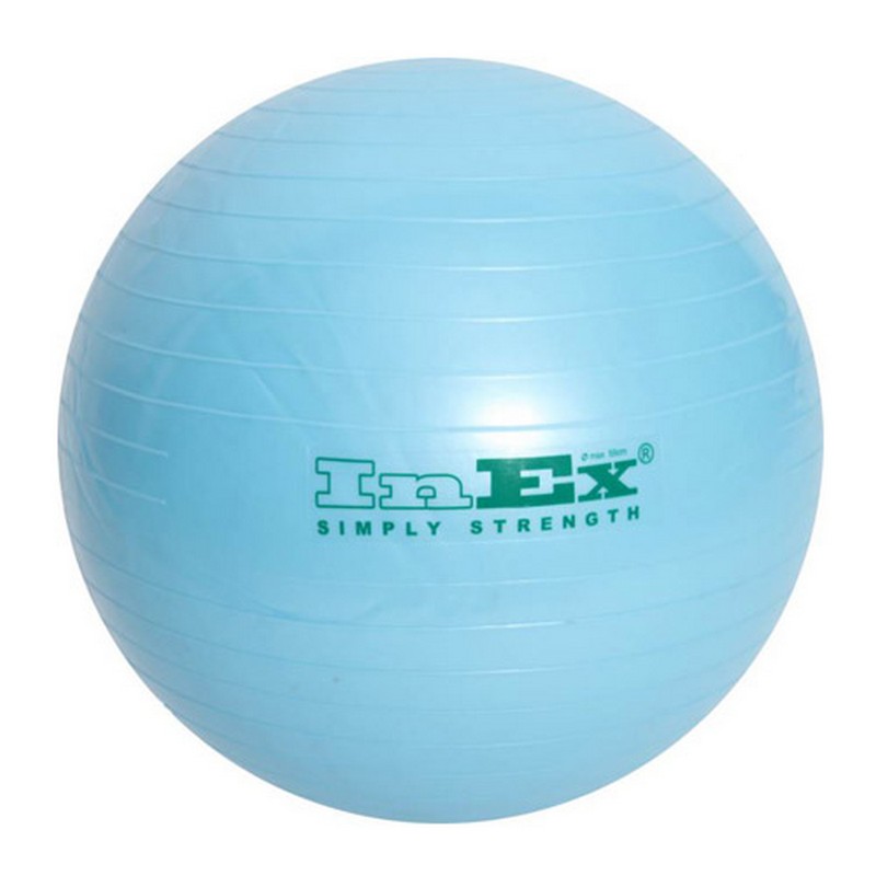 Купить Мяч гимнастический Inex Swiss Ball BU-22 D=55 см голубой,