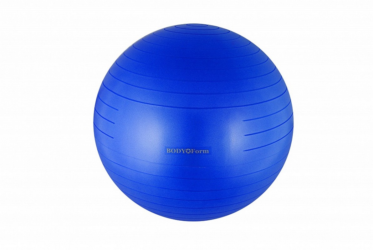 Мяч гимнастический Body Form BF-GB01AB (22 ) 55 см антивзрыв синий,  - купить со скидкой