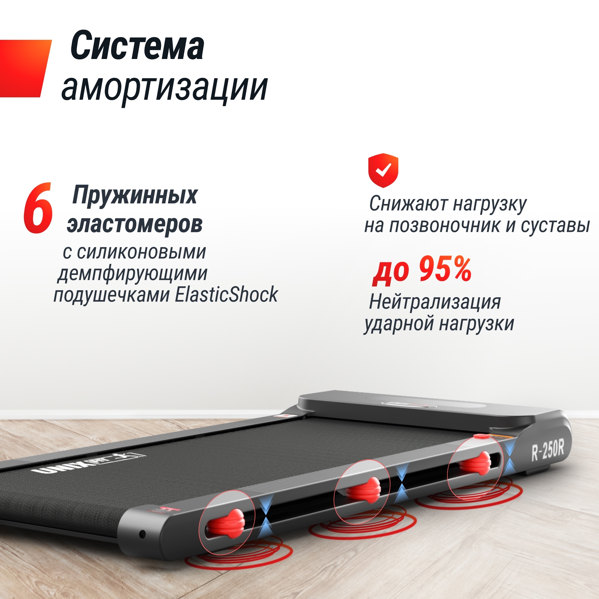 Беговая дорожка UnixFit R-250R 2000_2000