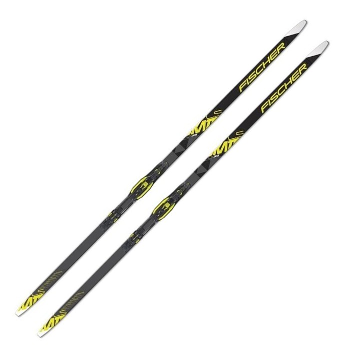 фото Лыжи беговые fischer ls cоmbi xtra stiff wax (черно/желтый) n77819