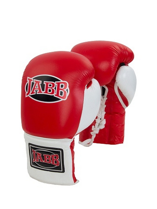 Боксерские перчатки Jabb JE-2000 красный/белый, 12 oz 525_700