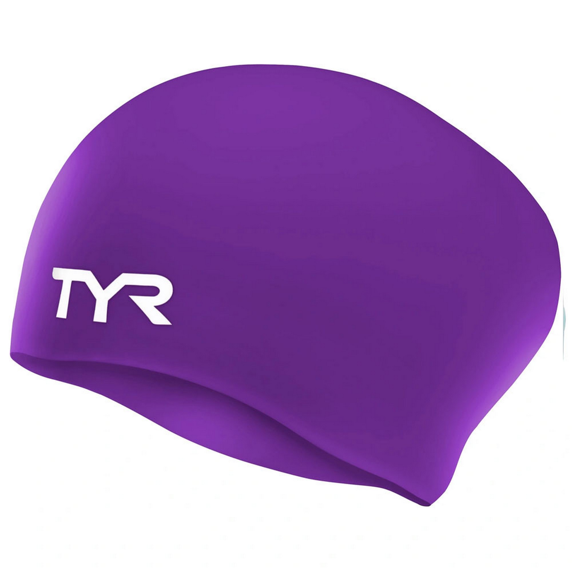 Купить Шапочка для плавания TYR Long Hair Wrinkle-Free Silicone Cap LCSL-510 фиолетовый,