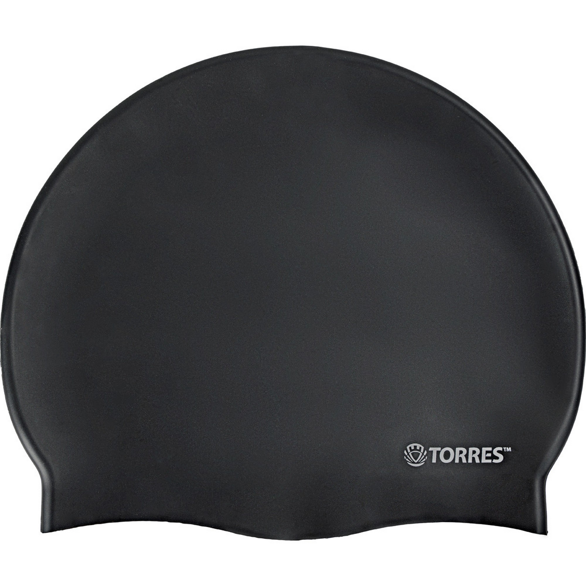 фото Шапочка для плавания torres no wrinkle, силикон sw-12203bk черный