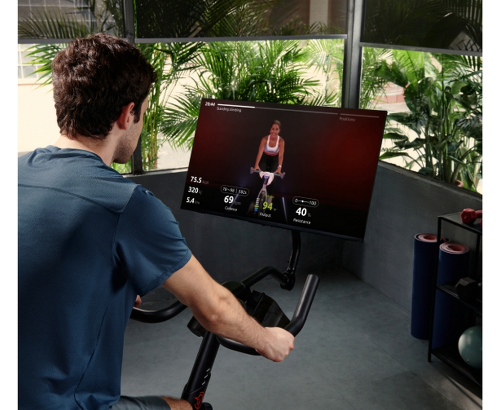 Велотренажер Yesoul Smart Spinning bike G1MAX черный 978_800