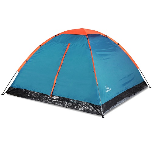Палатка 3-х местная Greenwood Summer 3 синий/оранжевый 500_500