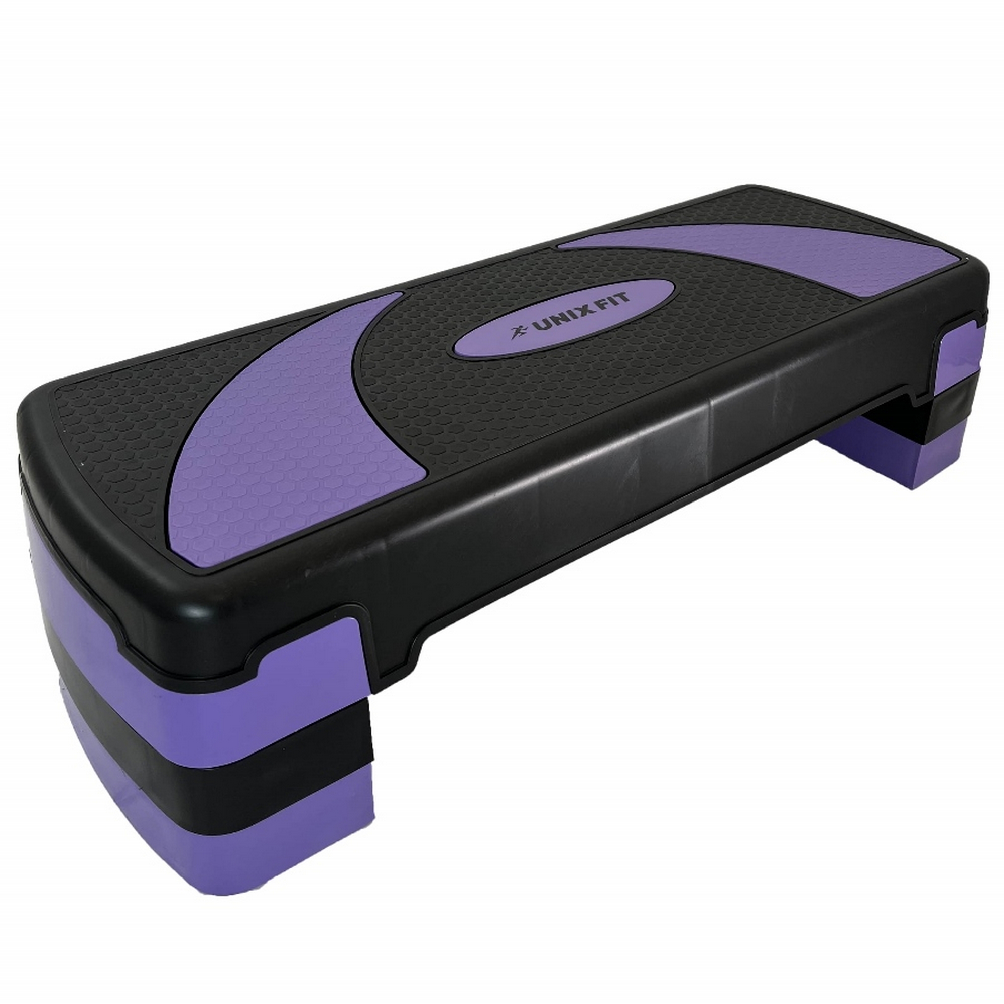 Степ-платформа для фитнеса 3 уровня, 80см UnixFit SPU80WVT фиолетовый - фото 1
