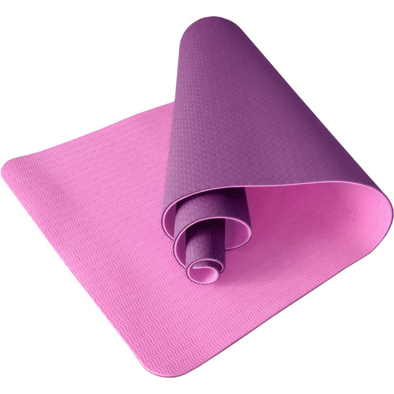 фото Коврик для йоги тпе 183х61х0,6 см b31180-6 фиолетовый nobrand