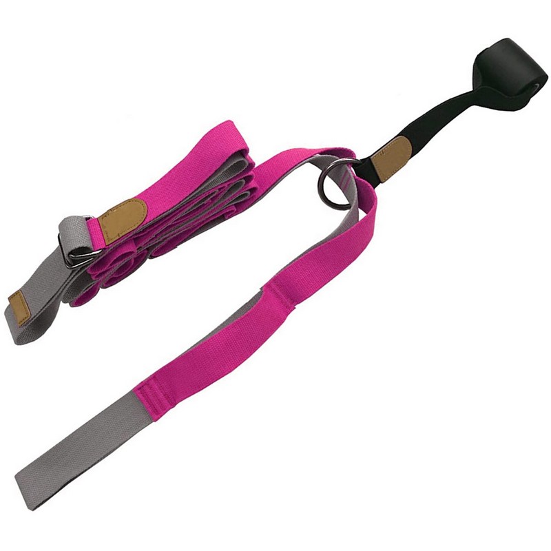 Эспандер для растяжки - йога лента Profi 3м B34480 розовый - фото 1