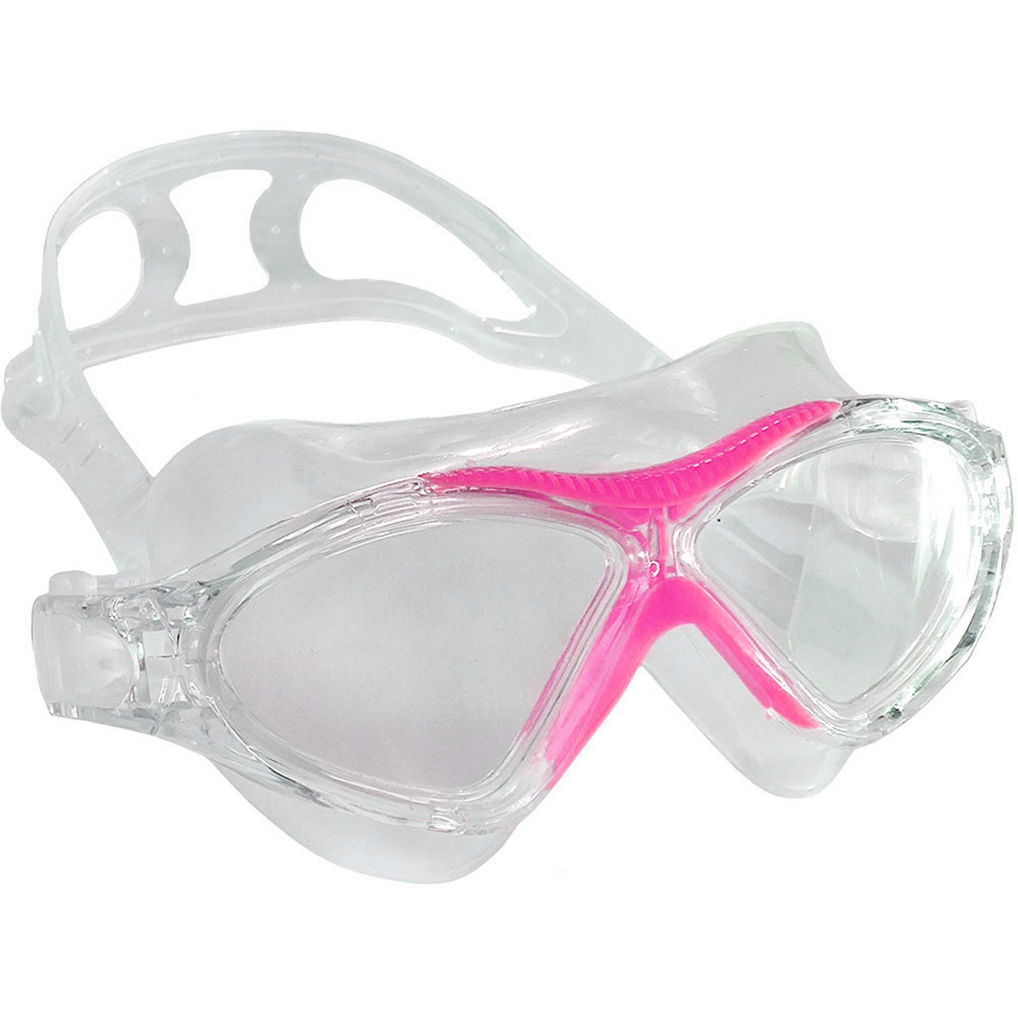 Купить Очки полумаска для плавания Sportex взрослая, силикон E33183-5 розовый,