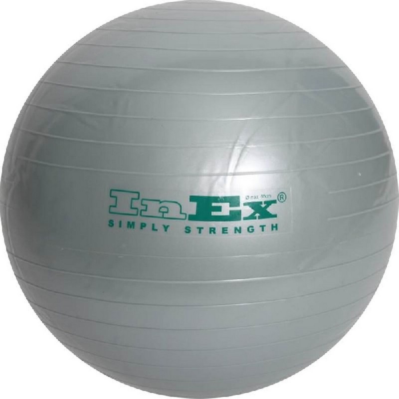 Купить Мяч гимнастический Inex Swiss Ball BU-26 D65 см серебристый,