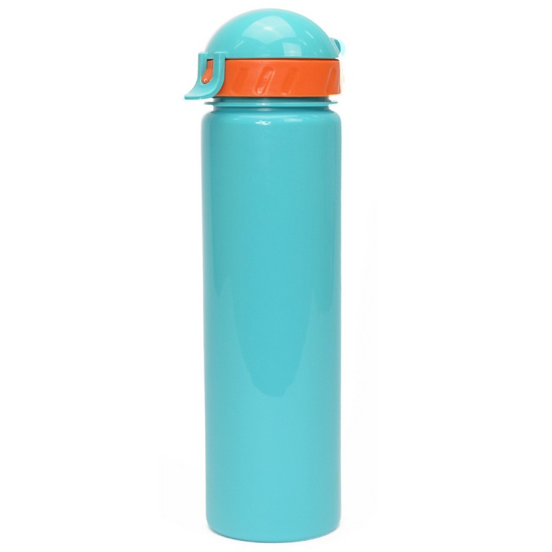 фото Бутылка для воды с трубочкой lifestyle со шнурком, 500 ml, straight, бирюзовый кк0114 nobrand