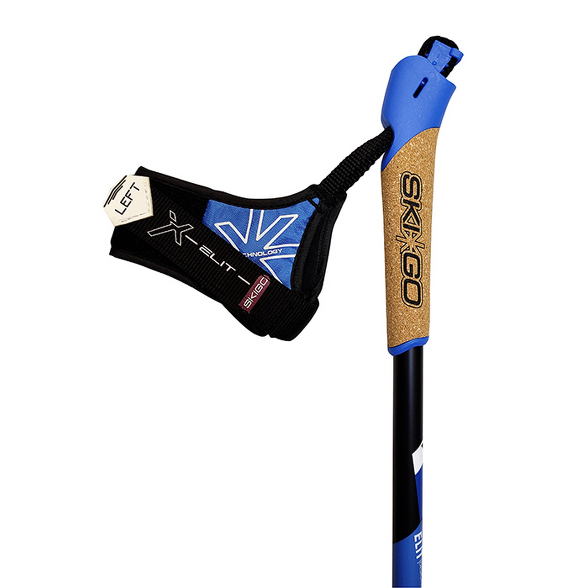 Лыжные палки Skigo Elit (Карбон 100%) 24 синий 2000_2000