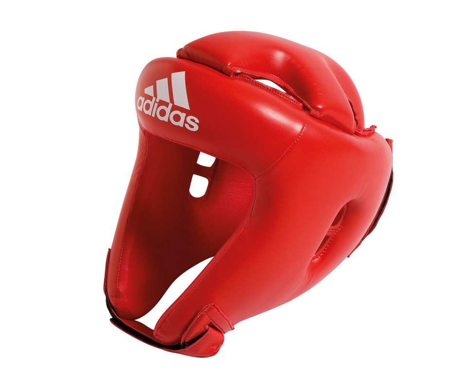 фото Шлем боксерский adidas competition head guard красный adibh01