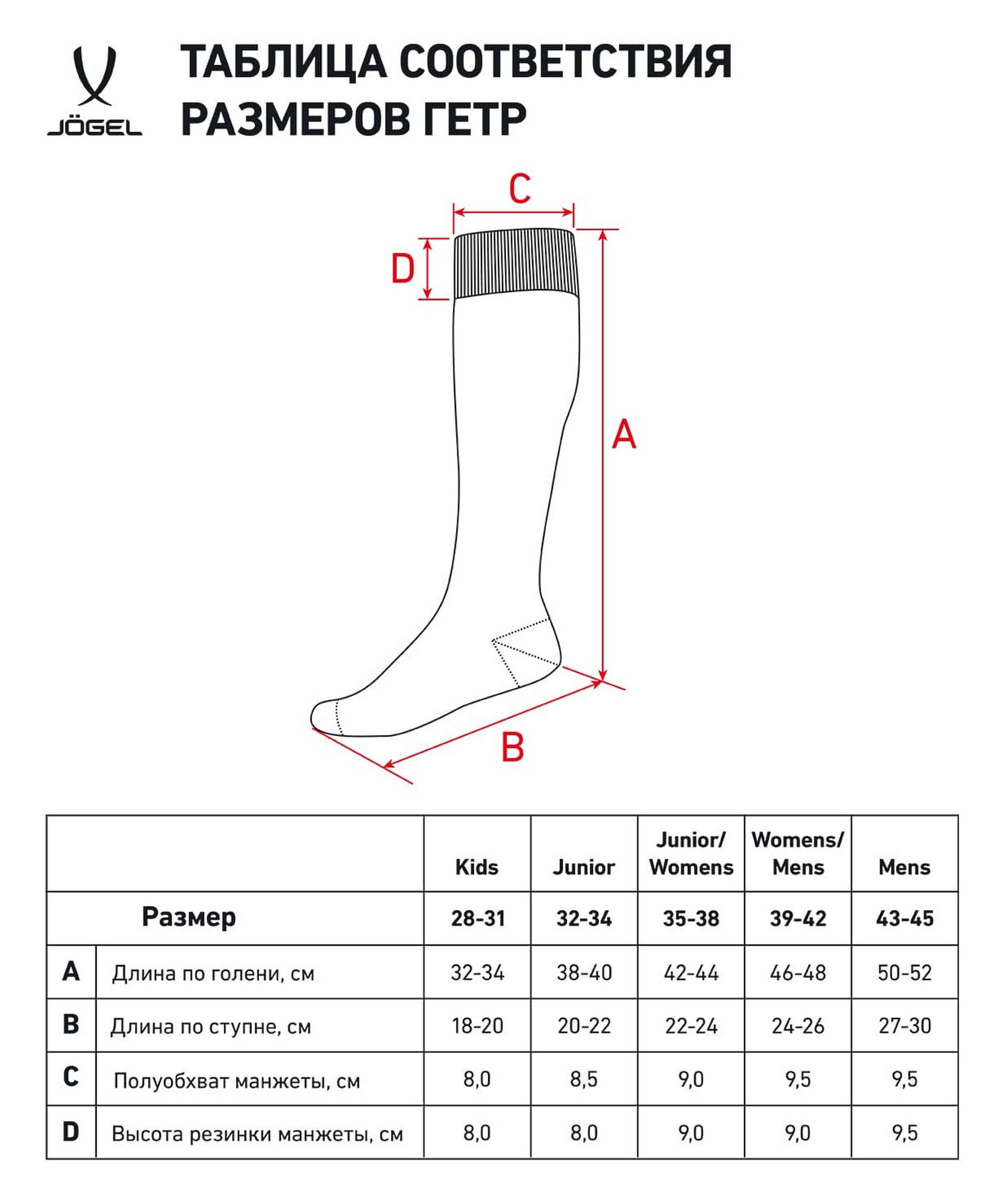 Гетры футбольные Jogel Match Socks, черный 1663_2000