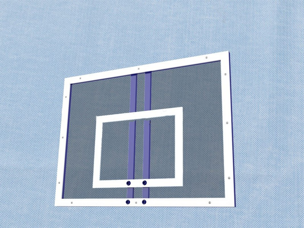 Щит баскетбольный тренировочный из оргстекла 10мм 120x90см Avix 2.55