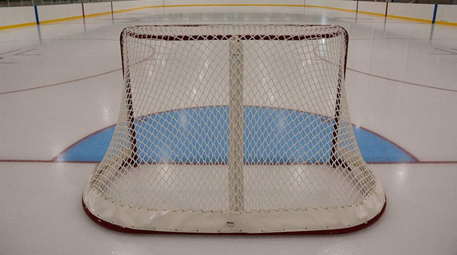 фото Сетка для хоккейных ворот фси нить 5 мм (1,85х1,25х0,50х1,15м) 060550 белый