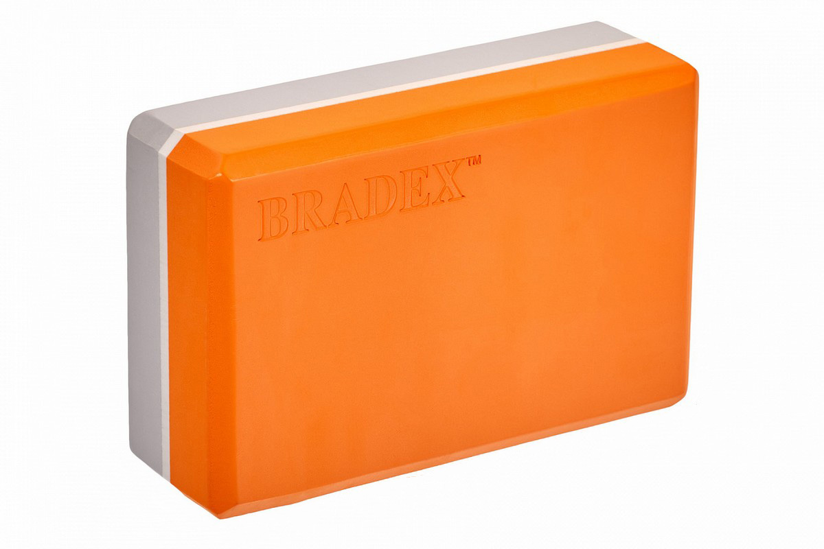 Купить Блок для йоги Bradex SF 0731 оранжевыйсерый,