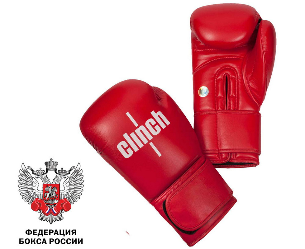 Боксерские перчатки Clinch Olimp красные C111 10 oz