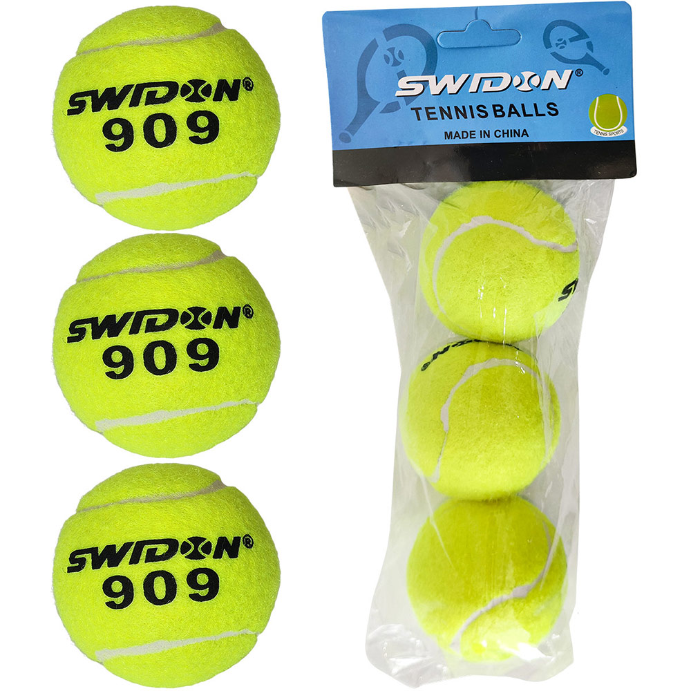 Мячи для большого тенниса Swidon 909 3 штуки (в пакете) E29373