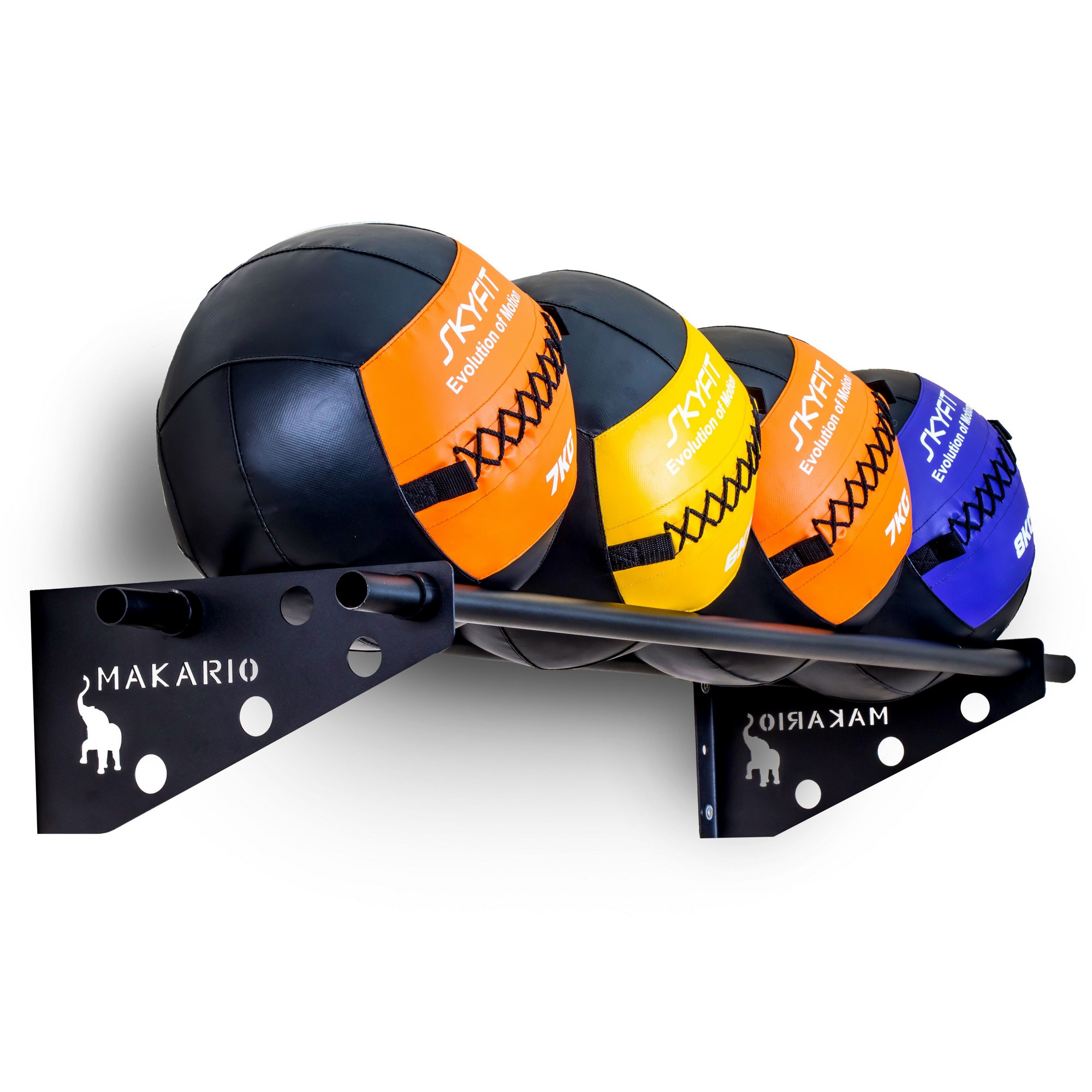 Держатель для медболов и wall ball Makario настенный, 300 см MA-MB3 2000_2000