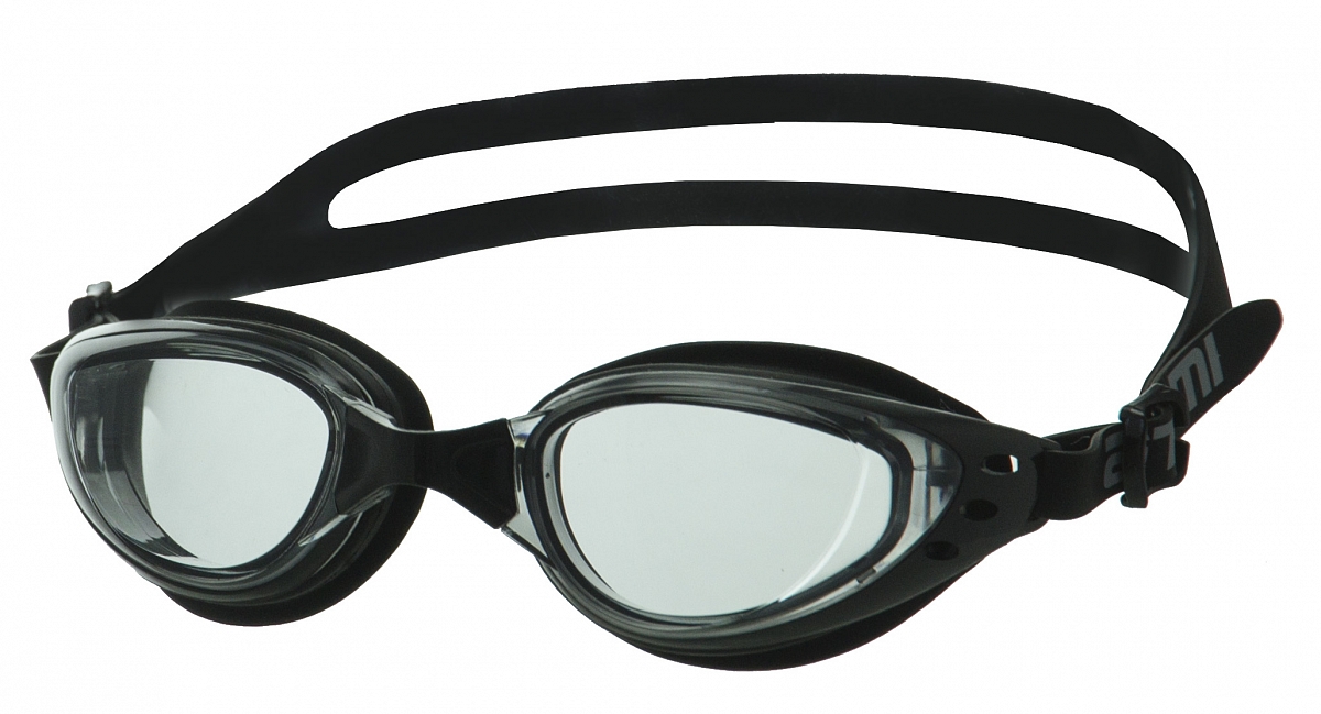 Очки для плавания Atemi B202 чёрный, серый