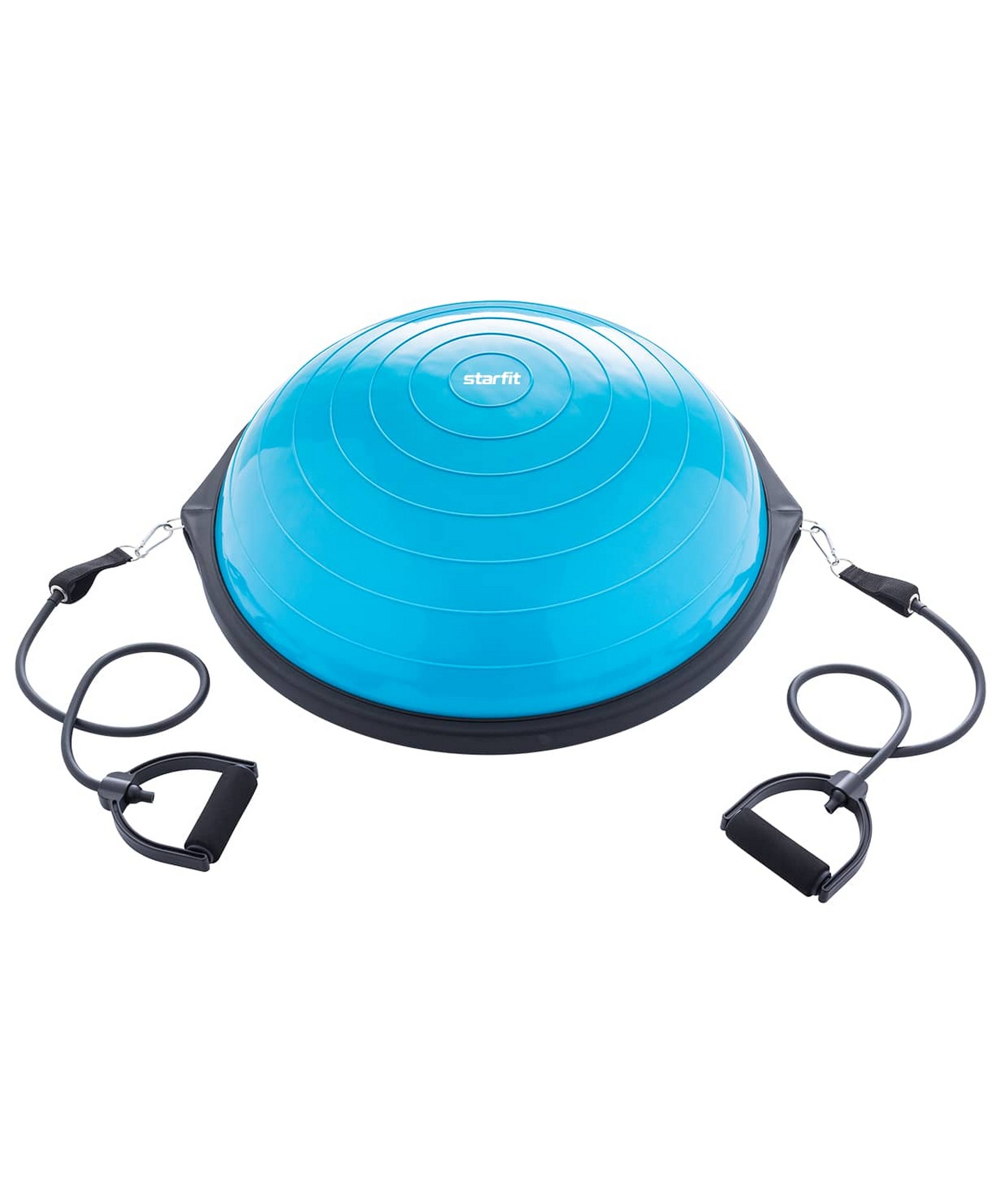 Полусфера Star Fit Bosu с эспандерами, с насосом GB-502 синий