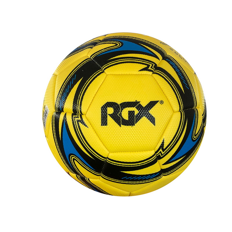 Мяч футбольный RGX FB-1719 Lime/Blue р.5