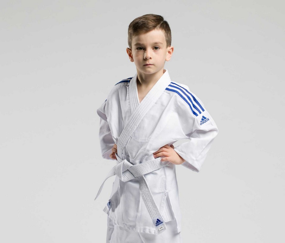Кимоно для дзюдо с поясом подростковое Adidas Evolution белое