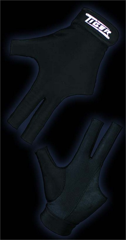 Перчатка бильярдная Tiger Tiger-X черная,  - купить со скидкой