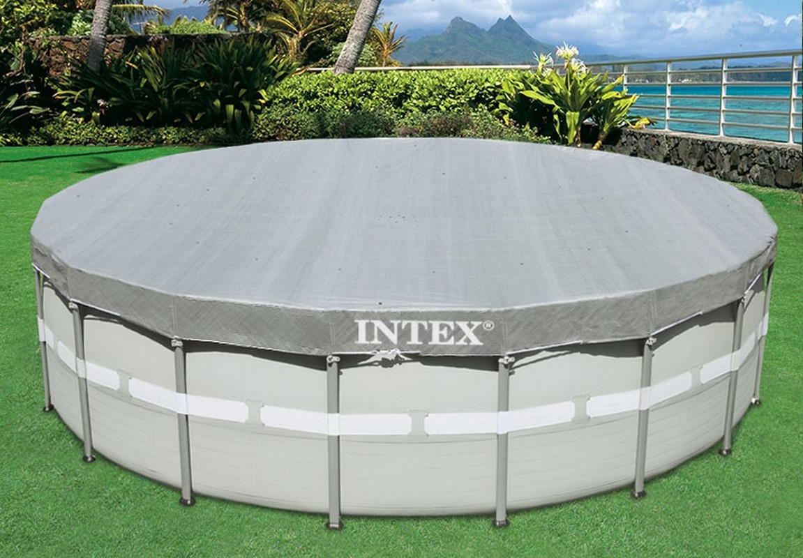 Купить Тент Intex для каркасных круглых бассейнов d549см 28041,