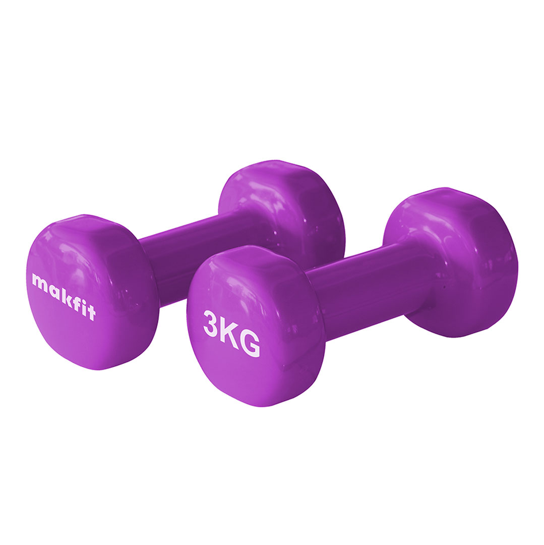фото Гантель в виниловой оболочке 3кг makfit mak-vd-3k