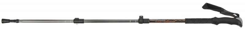 Палки для ходьбы треккинговые раздвижные с удлиненной ручкой 105-135 см Techteam TT HIMALAYAS NN011704 orange - фото 1