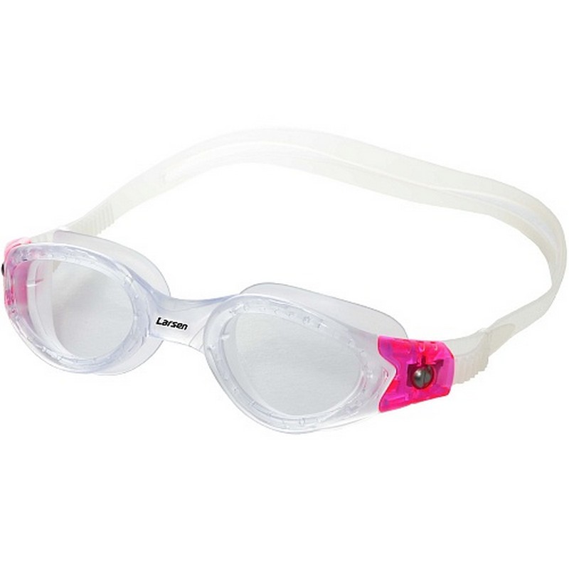 фото Очки для плавания larsen s50 pacific trans/pink