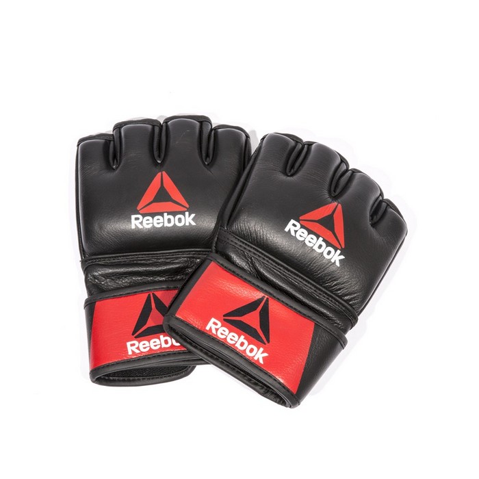 Купить Перчатки для MMA Reebok Combat Leather Glove Large RSCB-10330RDBK,