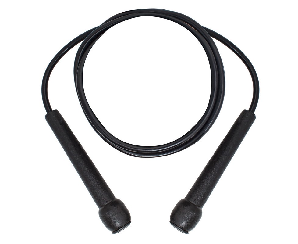 Скакалка Adidas Jump Rope Plastic Handle черная adiJRW05