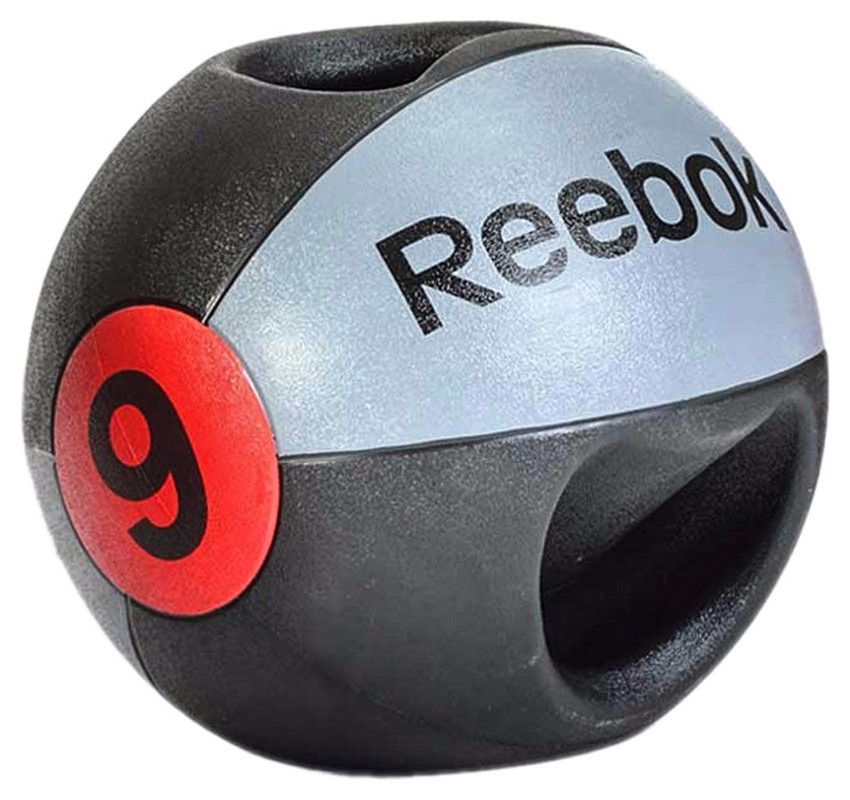 фото Медицинский мяч с рукоятками 9 кг reebok rsb-10129