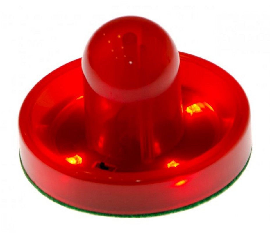 Купить Бита для аэрохоккея Atomic Top Shelf/Lumen-X Laser LED d=96 мм красная,