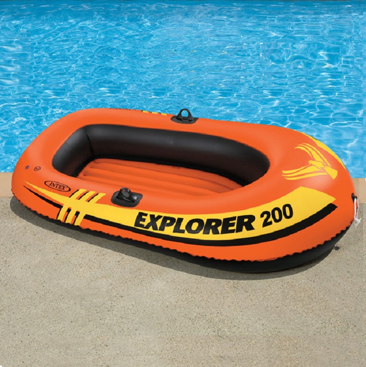 Лодка надувная двухместная Intex Explorer-200 Set - фото 1