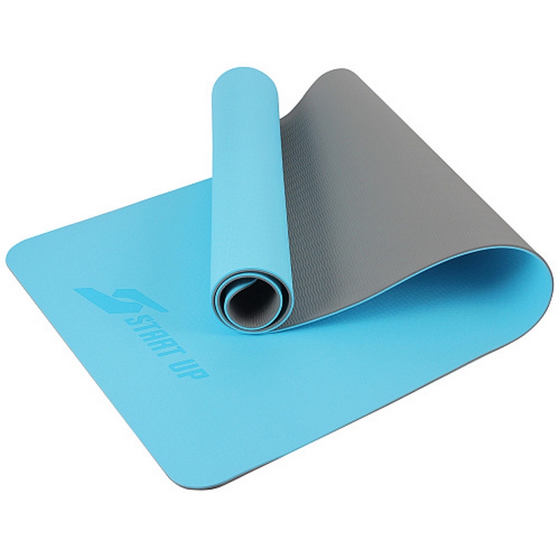 Коврик для фитнеса и йоги TPE 183х61х06см Start Up ZH-01 BlueGray 1103₽