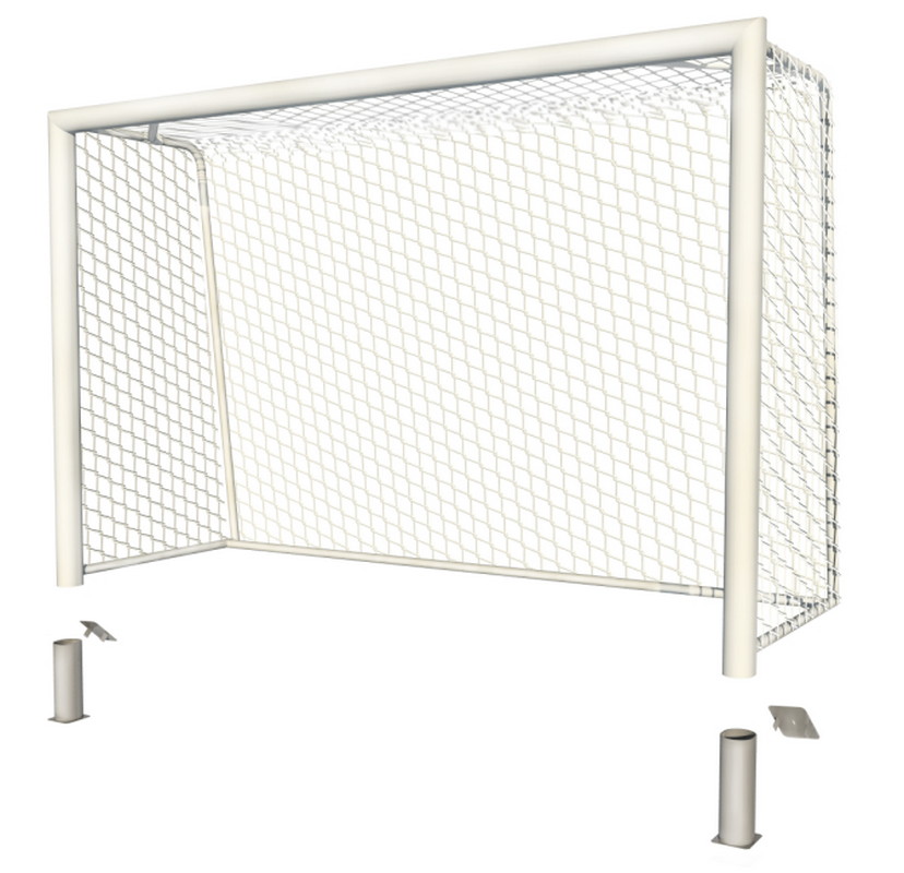 Купить Ворота для мини-футбола алюминиевые стационарные SportWerk SpW-AG-300-2P (300x200),