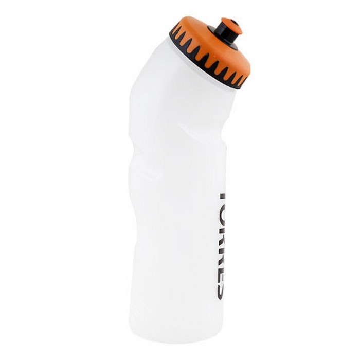 Купить Бутылка для воды Torres 750 мл, безопасная непроливающаяся крышка SS1028 прозрачная, оранжево-черная крышка,